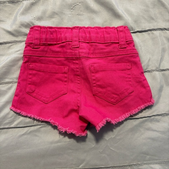 Kids Pink Denim Shorts, size 18 months - Picture 2 of 3
